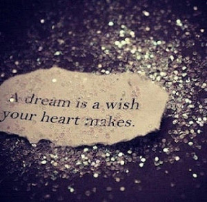 dream is a wish, your heart makes. Quotes from Disney!:)
