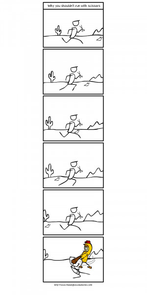 Why you shouldn’t run with scissors