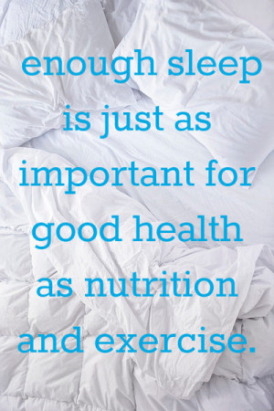 Runner Things #1367: Enough sleep is just as important for good health ...