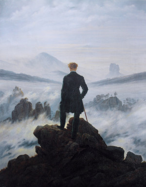 Le voyageur contemplant une mer de nuages ( Caspar David FRIEDRICH ...