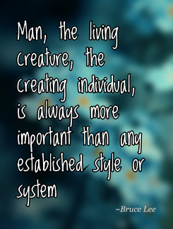 Man, the living creature, the creating individual, is always more ...