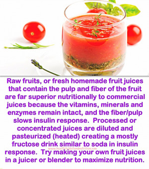 Make Your Own Fruit and Vegetable Juices.