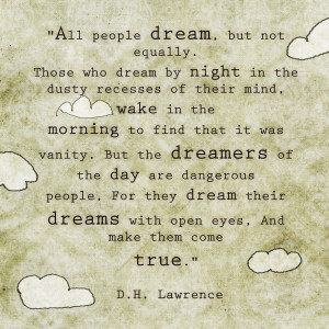Quote: Dreams... D.H. Lawrence