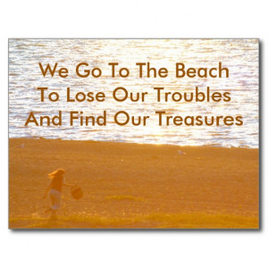 Finding Treasures Beach Quote & Photography Post Cards