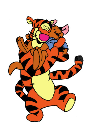 Tigger and Roo by guilmonking