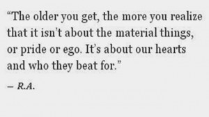 The older you get, the more you realize...