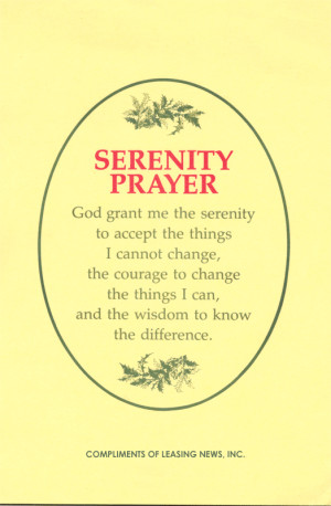 Serenity Prayer Full Version