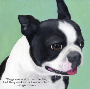 Boston Terrier with Quote by Clair Hartmann