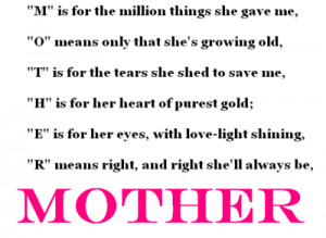 you love we have for you the Top 10 Valentines poems for mother ...