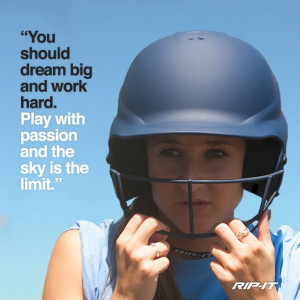 Motivational Inspirational Quote Softball Baseball Athletes