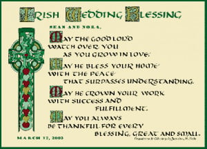 Irish Wedding Blessed, Celtic Crosses, Blessed Prints, Website, Irish ...
