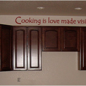 Love and cook...Kitchen Wall Words Quotes Sayings Lettering Decals Art
