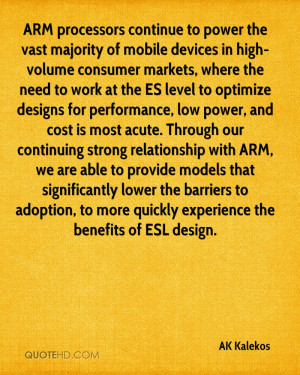 ARM processors continue to power the vast majority of mobile devices ...