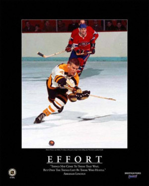 Bobby Orr Boston Bruins Effort Framed 16x20 Motivational Plaque