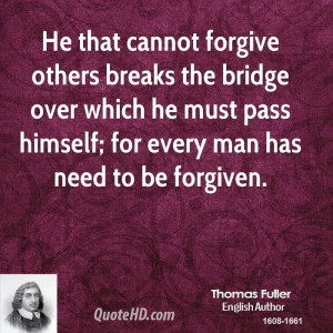 Thomas Fuller Forgiveness Quotes