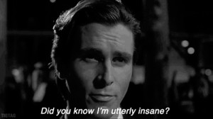 black and white film celebs quotes christian bale american psycho ...