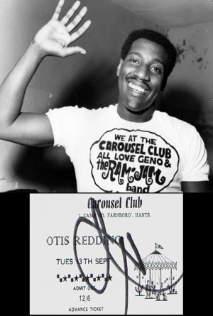 ... was Otis. Otis Redding at Farnborough, England's Carousel Club, 1966
