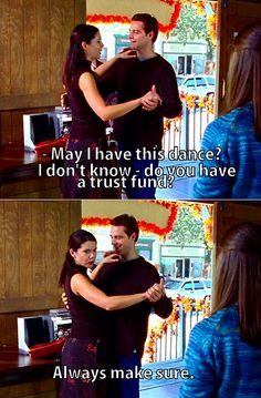 ... lorelai & christopher show rory & dean how to dance {gilmore girls