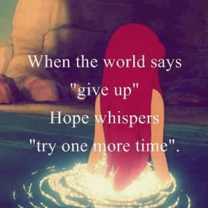 ... give up hope whispers try one more time melchor lim quotes added by