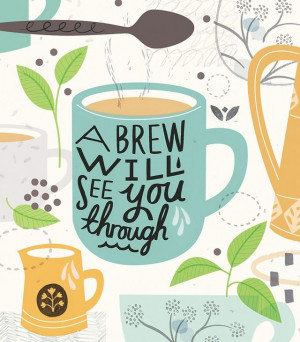The Brew Will See You Through #coffee #illustration