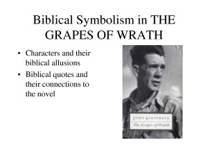 Biblical Symbolism in THE GRAPES OF WRATH by Adela Sanders