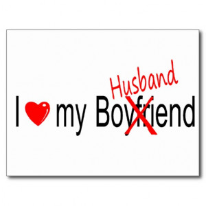 Love My Husband Post Cards