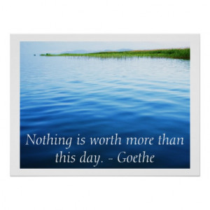 Inspirational Goethe quote poster