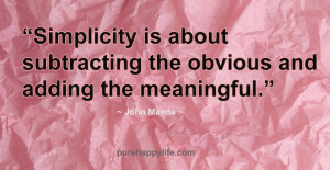 charming life pattern: john maeda - quote - simplicity is about ...