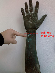 emo cuts on wrist