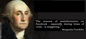 Misinformation Benjamin Franklin