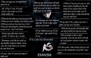 ... Eminem Recovery Song Lyrics & Rap Music Album Quotes at BlingCheese
