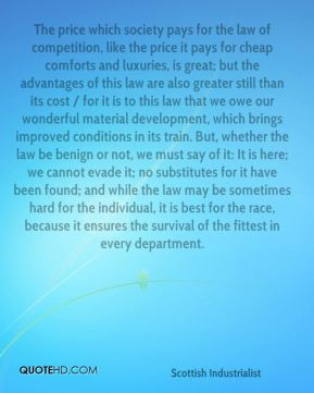Carnegie - The price which society pays for the law of competition ...