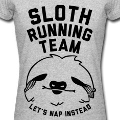 Sloth Running Team Women's T-Shirts