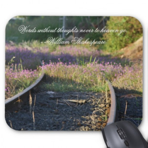 Shakespeare Quote Brevity is the Soul of Wit Quote Mousepads