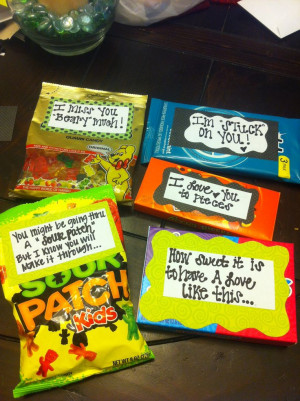 Helllo candy grams. Sayings to go with different candies for a cute ...
