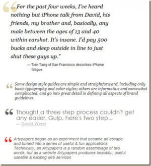Smashing Magazines Pull Quote Showcase