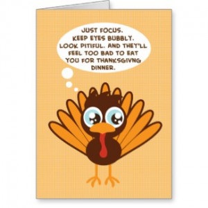 cute turkey greeting card a turkey begs to be saved on this cute ...