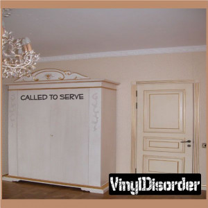 Called to serve Scriptural Christian Vinyl Wall Decal Mural Quotes ...