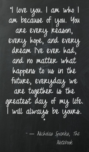 Nicholas Sparks Quotes Tumblr The Vow Love quotes and vows