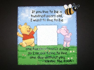 Quote Frame Winnie the Pooh Picture Frame-Quote frame, Winnie the Pooh ...