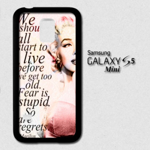 Marilyn Monroe Quote 2 Samsung Galaxy S5 Mini Case