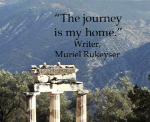 The journey is my home.