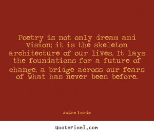 Quotes about motivational - Poetry is not only dream and vision; it is ...