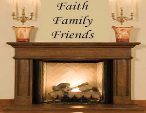 Faith Family Friends - Inspirational Vinyl Word Art