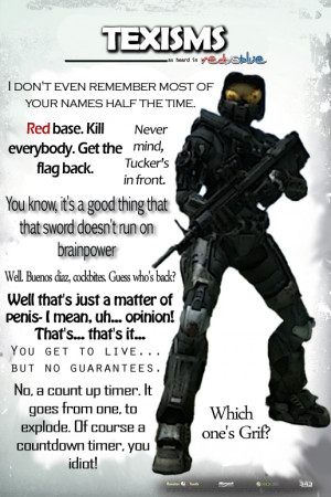 Red Vs Blue Texisms Texisms rvb poster by mynameisluxanna