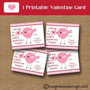 Valentine Cards and Treat Bag Toppers are available in sets of 8 - you ...