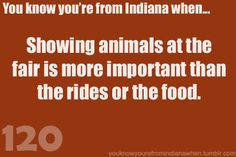So true! Thursday all day Pigs, and hanging in the Dairy/Beef barn on ...