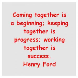Henry Ford quotes Wall Art Poster