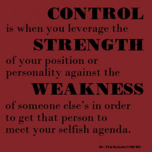 Family Matters, High Cost of High Control, Dr. Tim Kimmel, Resource of ...
