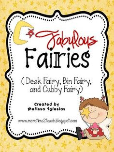 Fabulous Fairies for the Classroom... Desk, Bin, or Cubby Fairy ...